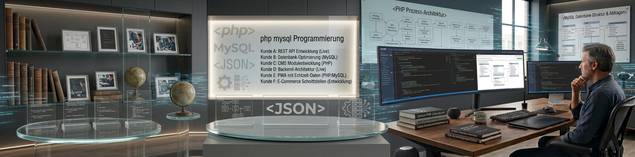 PHP- und MySQL-Programmierung: REST-APIs, Datenbank-Optimierung, CMS-Module, Backend-Architektur und E-Commerce-Schnittstellen